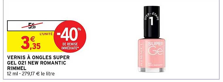 Vernis à Ongles Super Gel 021 New Romantic Rimmel