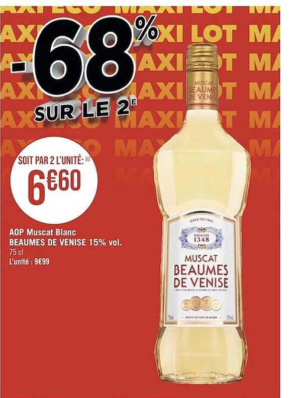 aop muscat blanc beaumes de venise 15% vol.