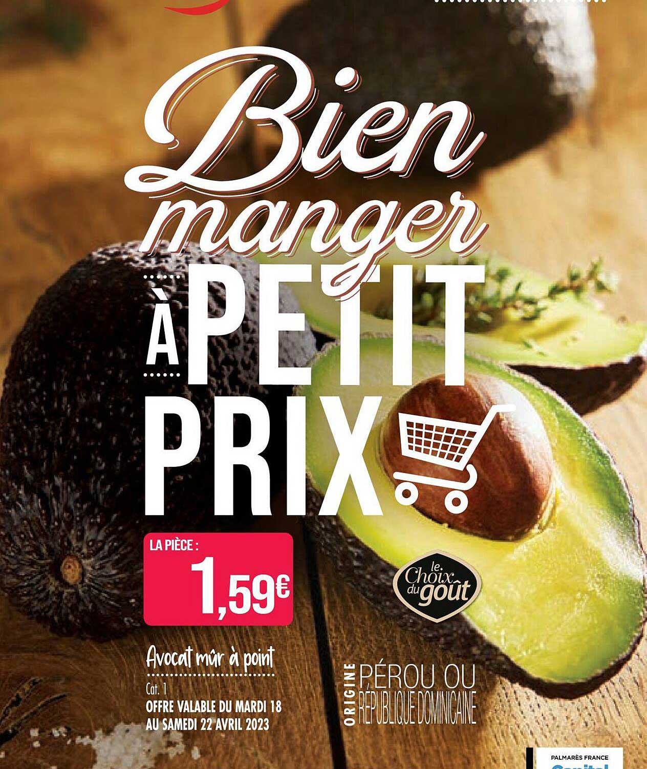 avocat mûr à point