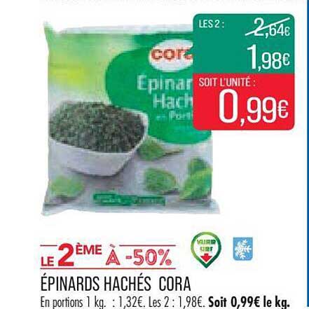 épinards Hachés Cora