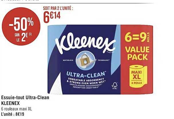 essuie-tout ultra-clean kleenex