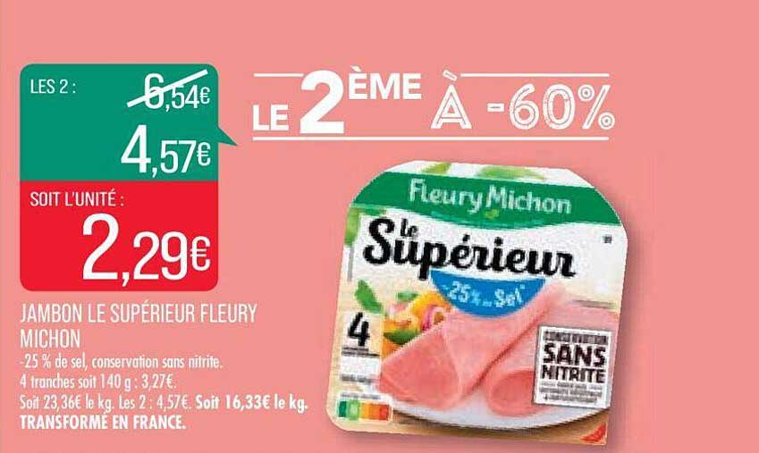 jambon le supérieur fleury michon