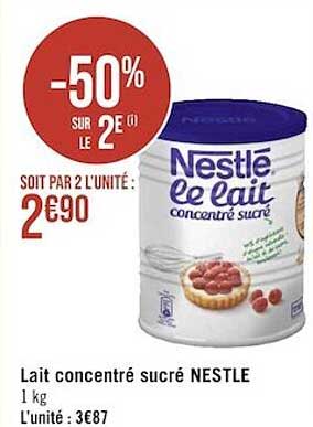 Lait Concentré Sucré Nestlé
