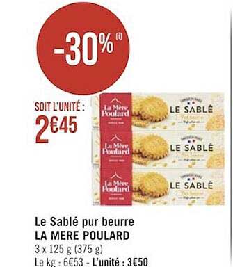 le sablé pur beurre la mère poulard