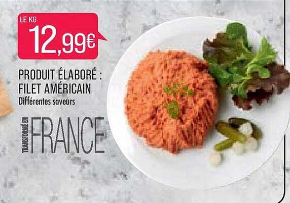 produit élaboré : filet américain