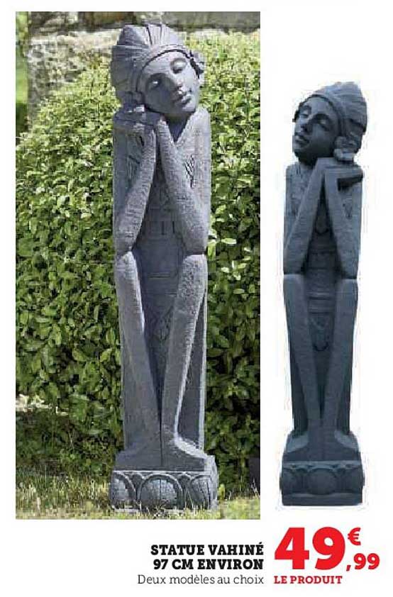 statue vahiné 97 cm environ