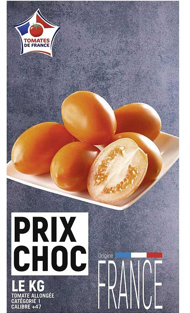 Tomate Allongée Catégorie 1 Calibre +47