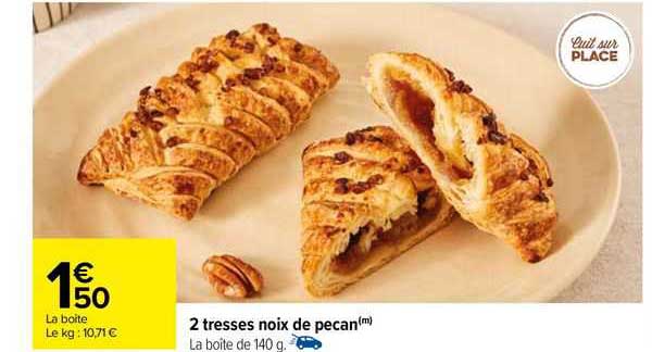 2 tresses noix de pécan