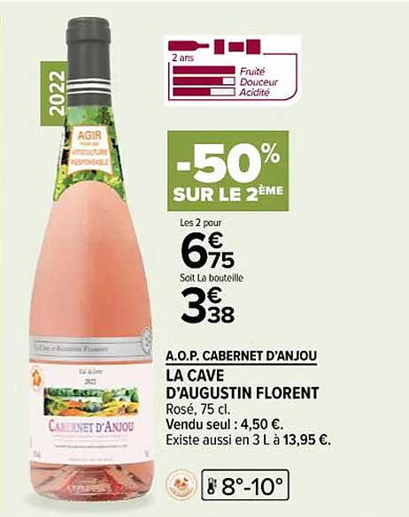 a.o.p. cabernet d'anjou la cave d'augustin florent