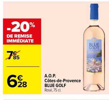 a.o.p. côtes-de-provence blue golf