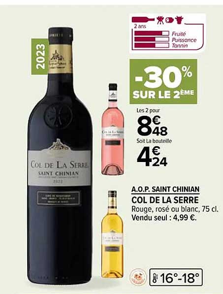 a.o.p. saint chinian col de la serre