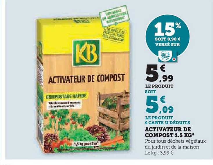 activateur de compost 1.5 kg kb