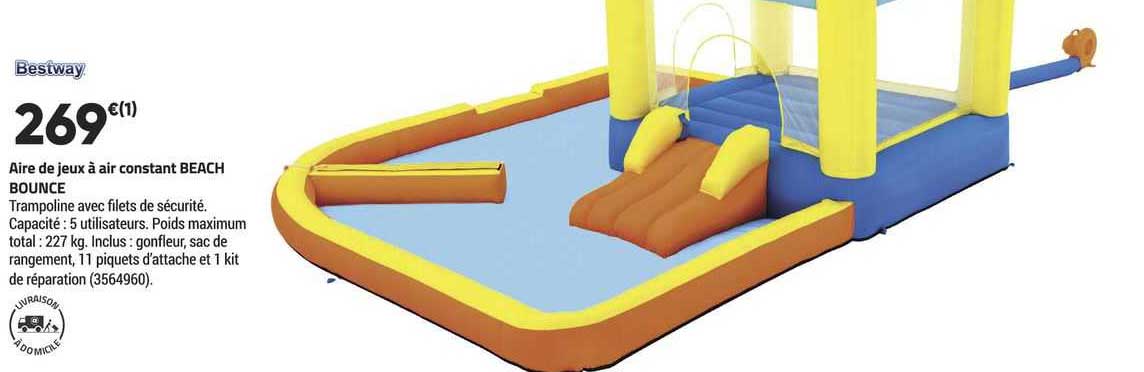 aire de jeux à air constant beach bounce