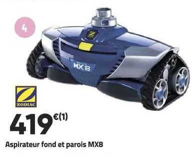 aspirateur fond et parois mw8 zodiac