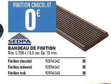 bandeau de finition sedpa