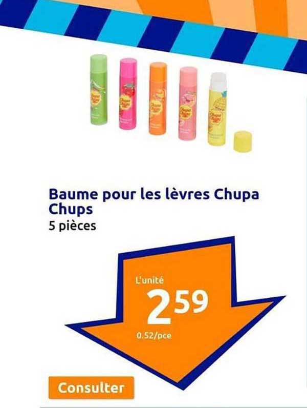 baume pour les lèvres chupa chups