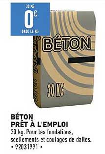 béton prêt à l'emploi