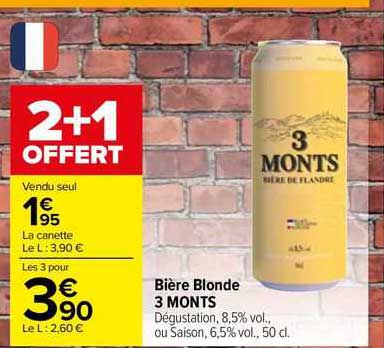bière blonde 3 monts