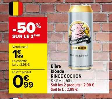 bière blonde rince cochon