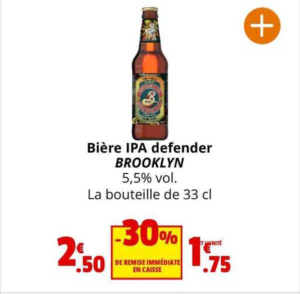 bière ipa defender brooklyn 5,5% vol