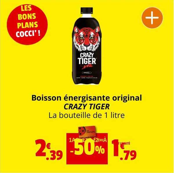 boisson énergisante original crazy tiger