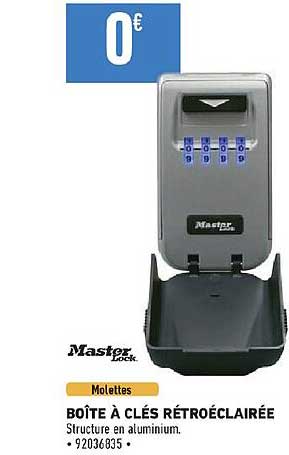 Boîte à Clés Rétroéclairée Master Lock