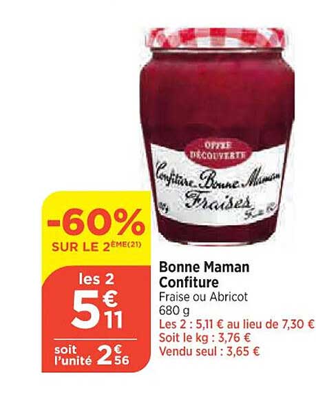 bonne maman confiture