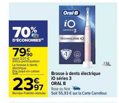 brosse à dents électrique iO séries 3 oral b