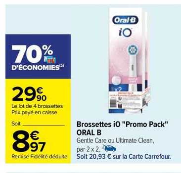 brossettes iO "promo pack" oral-b