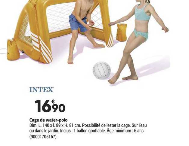 cage de water-polo intex