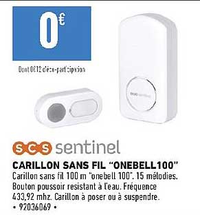 carillon sans fil "onebell 100" scs sentinel