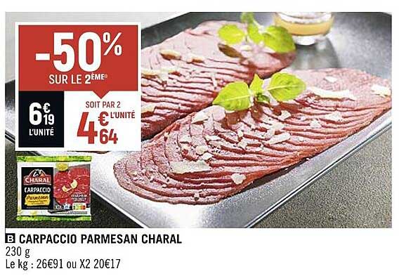 Carpaccio Parmesan Charal