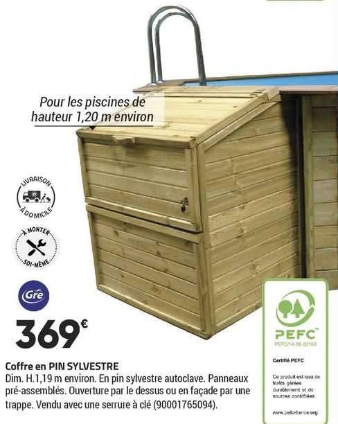 coffre en pin sylvestre