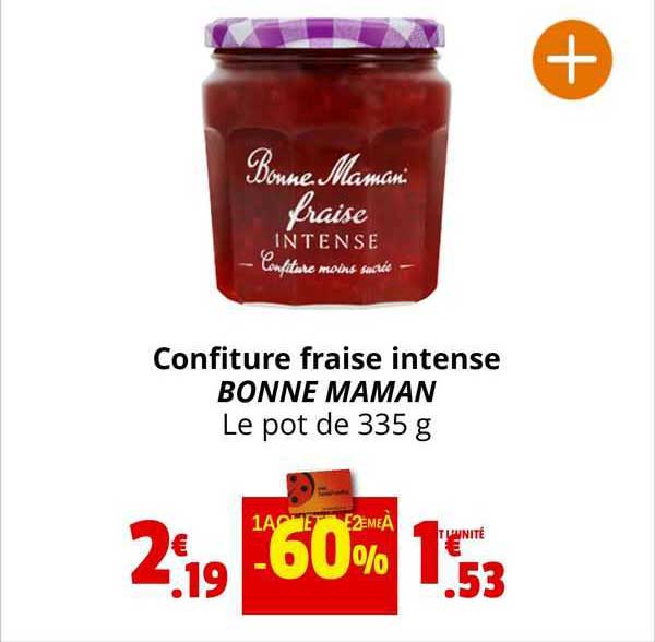 confiture fraise intense bonne maman