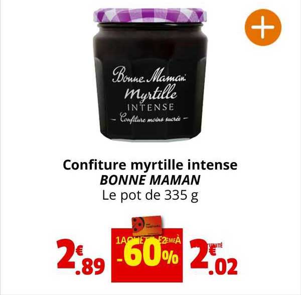 confiture myrtille intense bonne maman