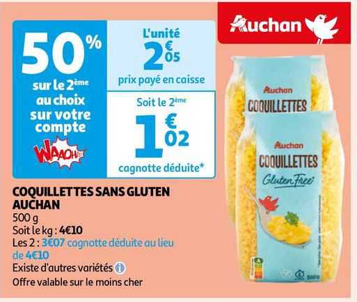 Coquillettes Sans Gluten Auchan
