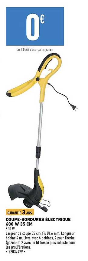Coupe-bordures électrique 600 W 35 Cm