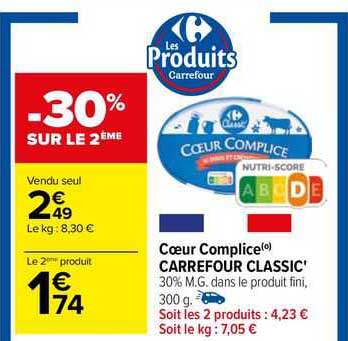 cœur complice carrefour classic'