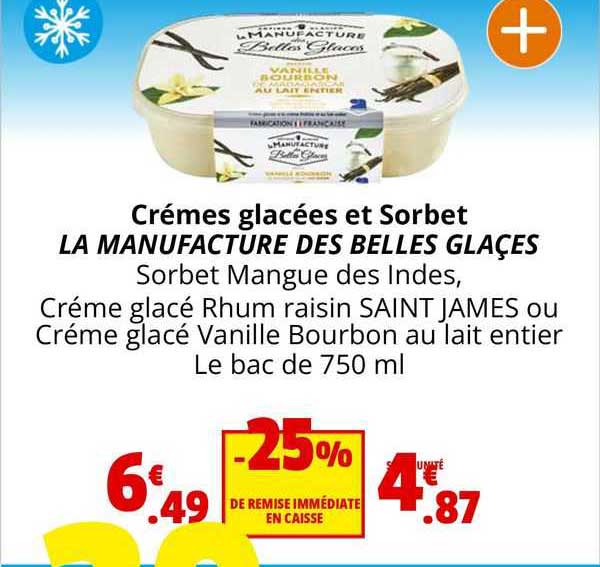 crèmes glacées et sorbet la manufacture des belles glaces
