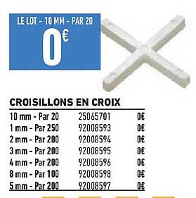 croisillons en croix