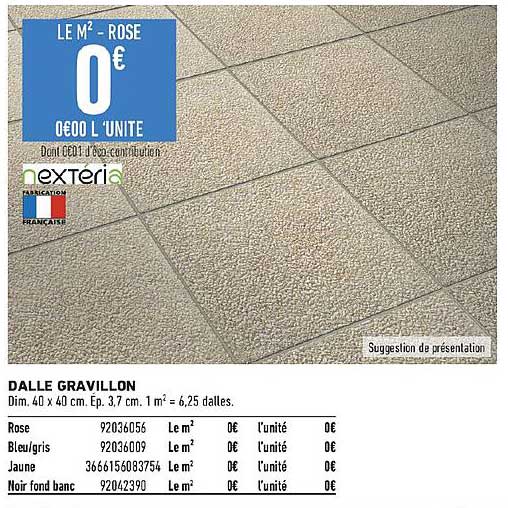 dalle gravillon nextéria