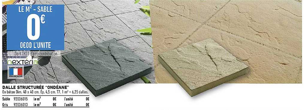 dalle structurée "ondéane" nextéria