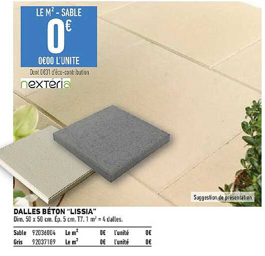 dalles béton "lissia"