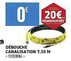 débouche canalisation 7,50 m