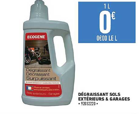 dégraissant sols extérieurs & garages