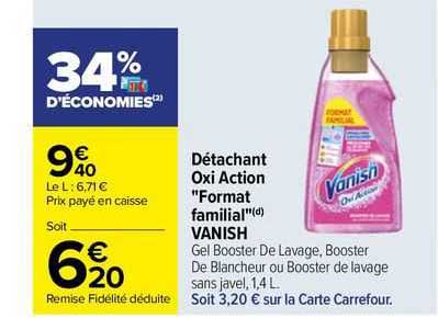 détachant oxi action "format familial" vanish