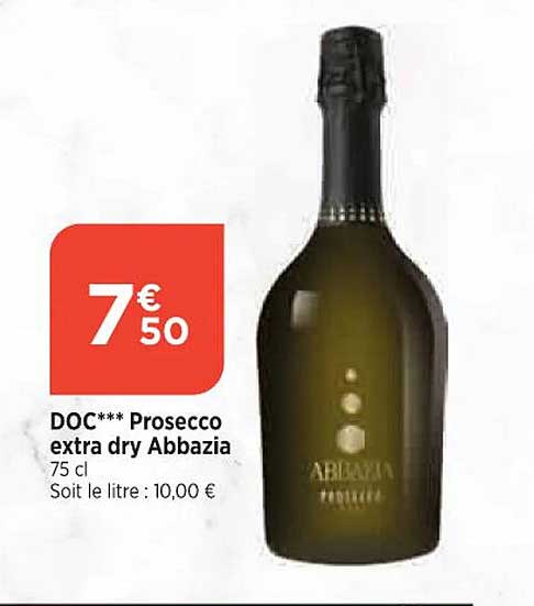 doc prosecco extra dry abbazia