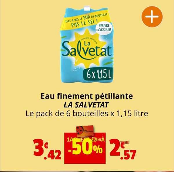eau finement pétillante la salvetat