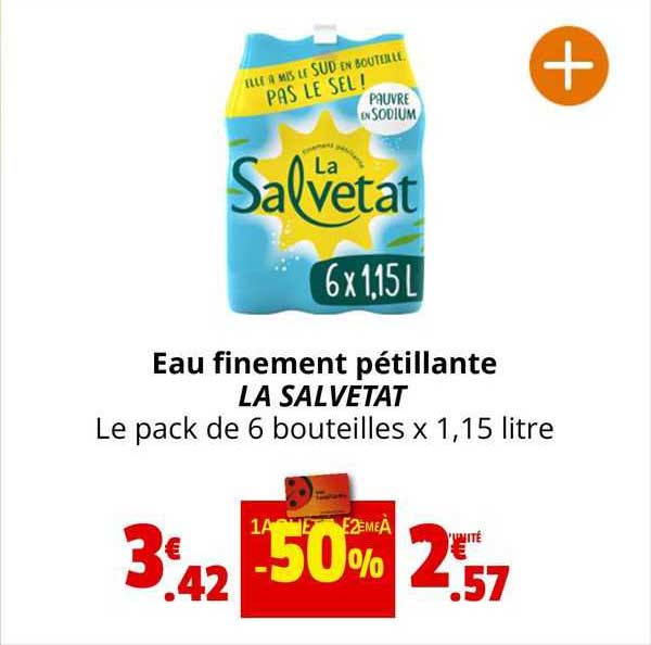 eau finement pétillante la salvetat