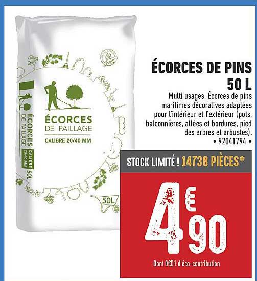 écorces De Pins 50 L
